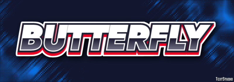 Butterfly Text effect