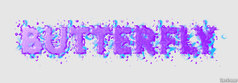 Butterfly Text effect