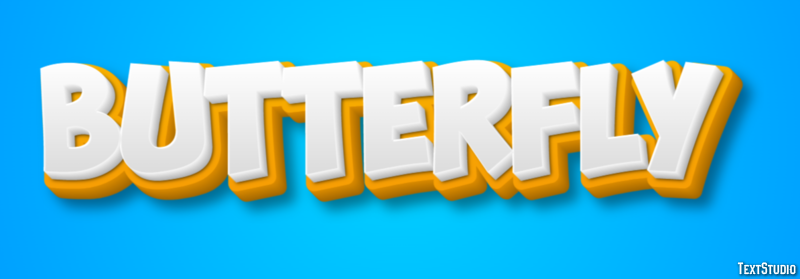 Butterfly Text effect