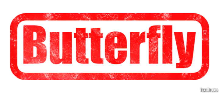 Butterfly Text effect