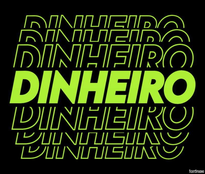Dinheiro Efeito de texto