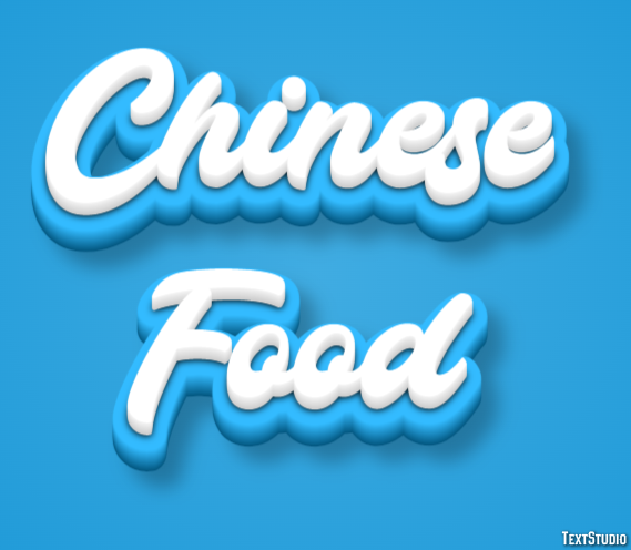 Chinese Food テキスト効果