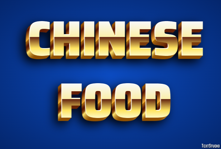 Chinese Food Effetto testo