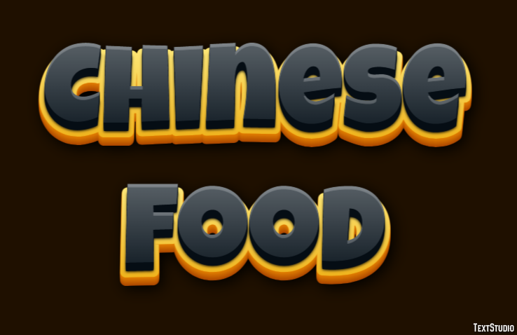 Chinese Food Effetto testo