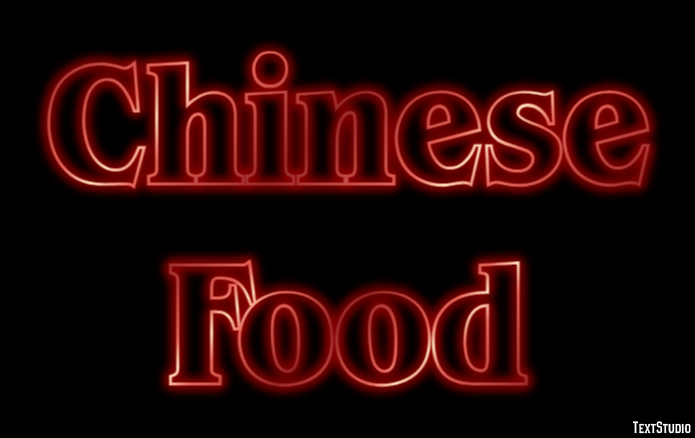 Chinese Food Efekt tekstowy