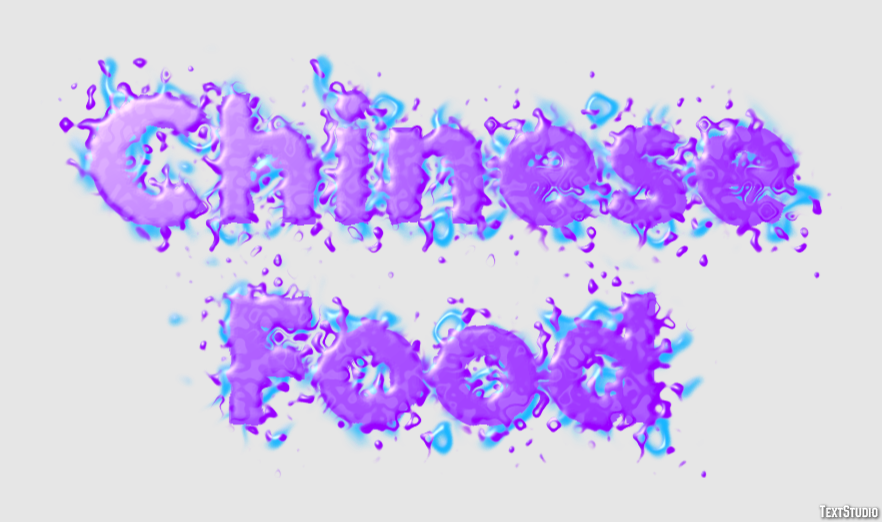 Chinese Food Effetto testo
