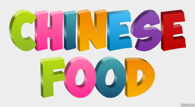 Chinese Food Efekt tekstowy