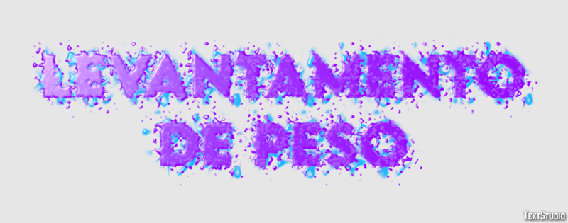 Levantamento de peso Efeito do texto