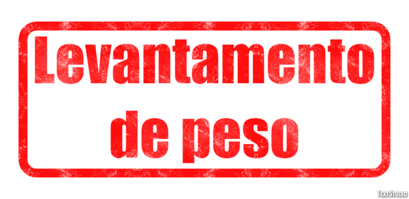 Levantamento de peso Efekt tekstowy