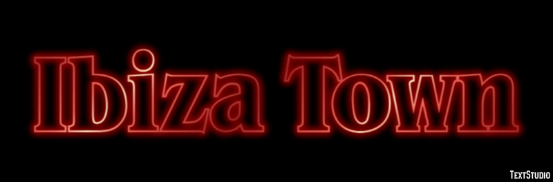 Ibiza Town Efecto de Texto