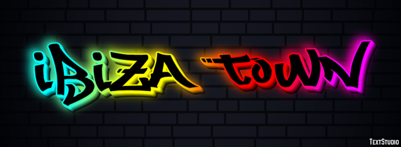 Ibiza Town Efecto de Texto