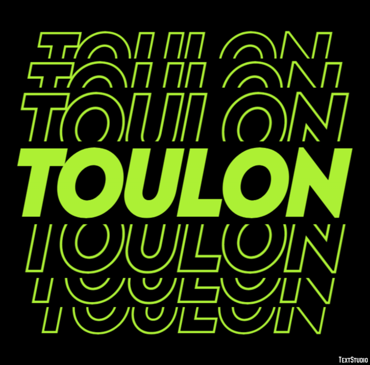 Toulon Efecto de Texto