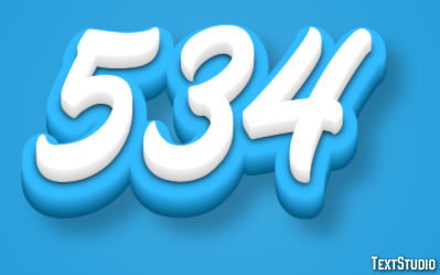 534 Text Effect