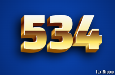 534 Text Effect