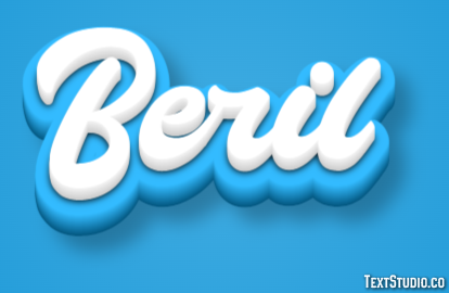 Beril Эффект текста
