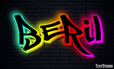 Beril Эффект текста