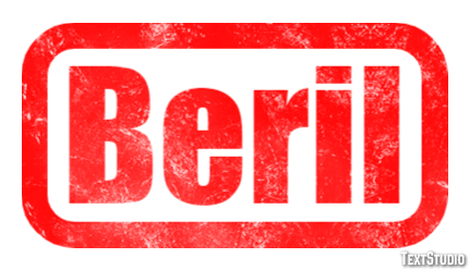 Beril Эффект текста