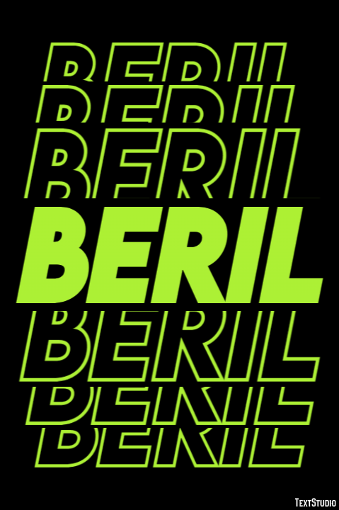 Beril Эффект текста