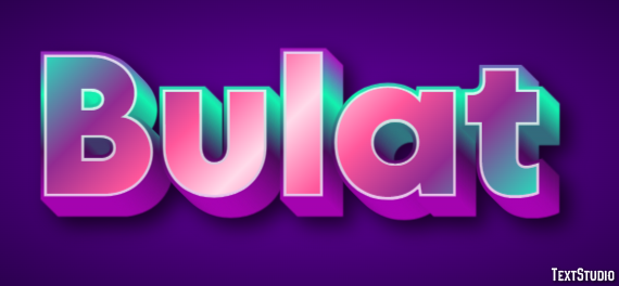 Bulat Efeito de texto