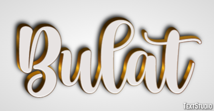 Bulat Efeito de texto