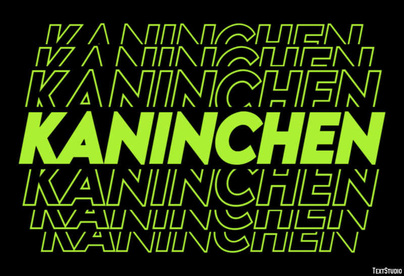Kaninchen Efecto de Texto