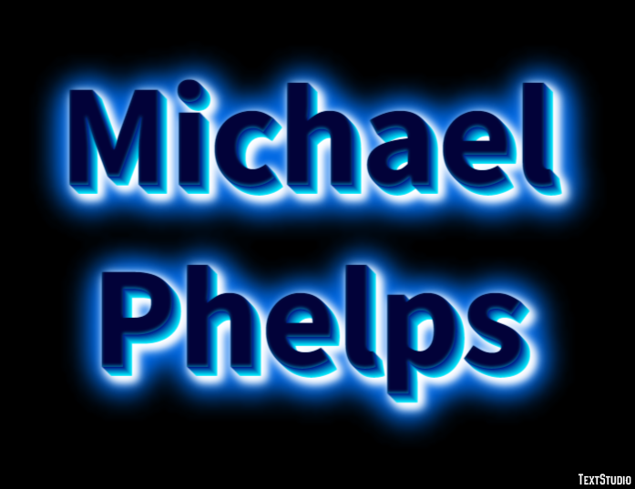 Michael Phelps Text Effect