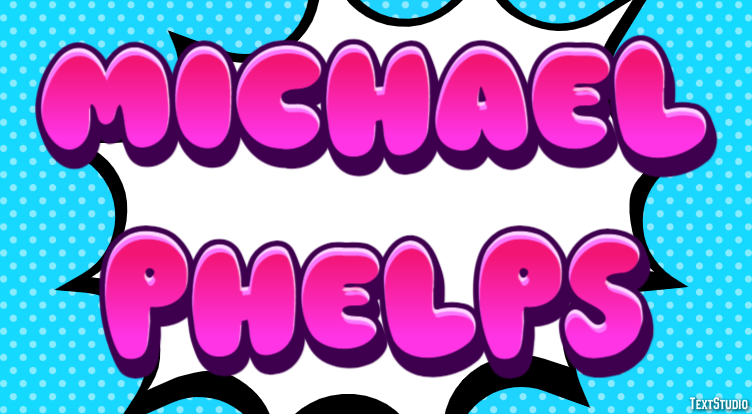 Michael Phelps Text Effect