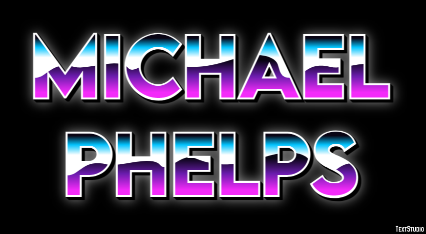 Michael Phelps Text Effect