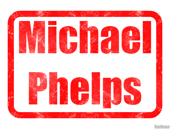 Michael Phelps Text Effect