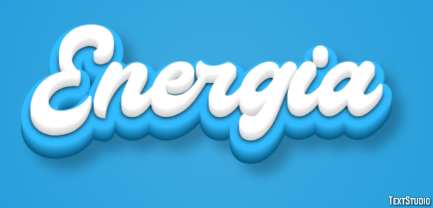 Energia Effet de texte