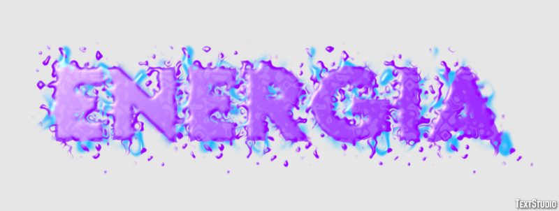 Energia Efeito de texto