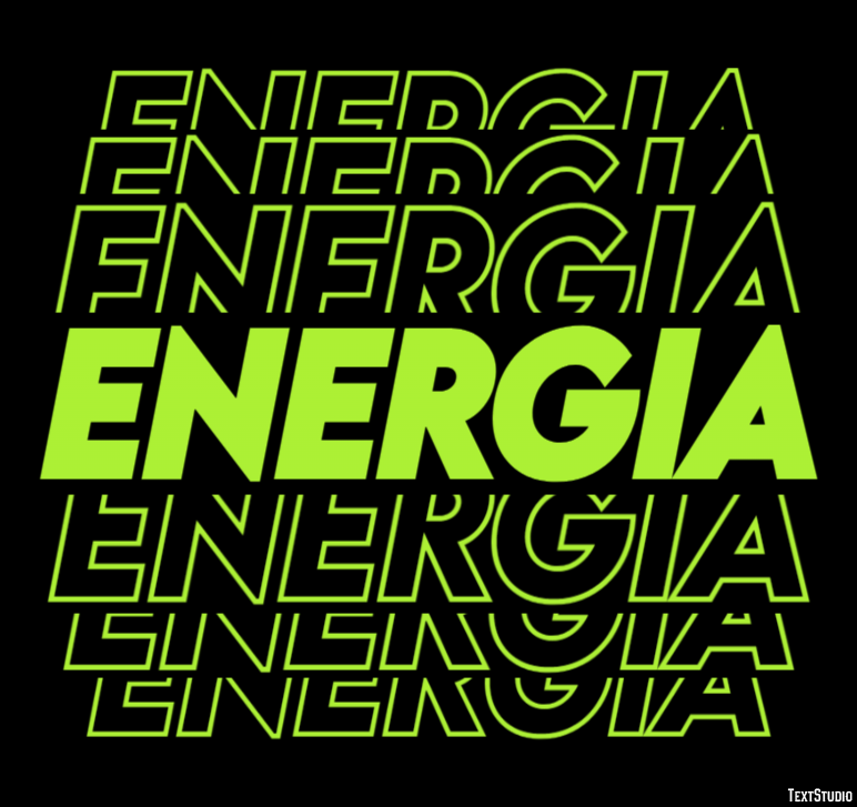 Energia Effet de texte
