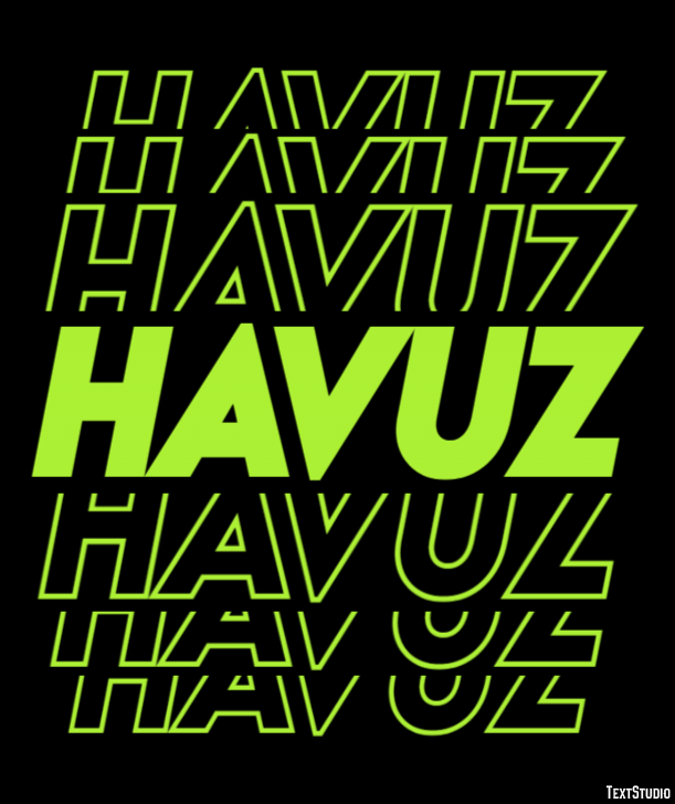 Havuz Effet de texte