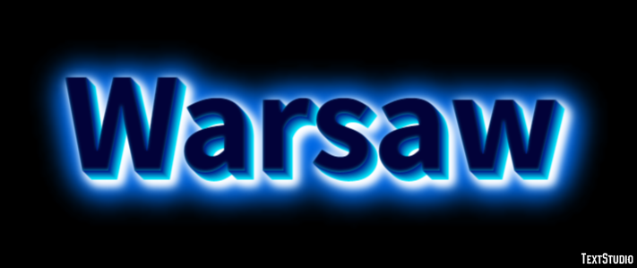 Warsaw Text Effect