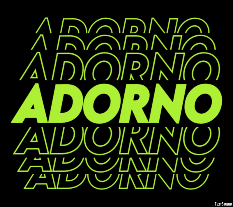 Adorno Effetto testo
