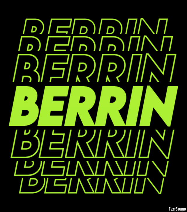 Berrin Texteffekt