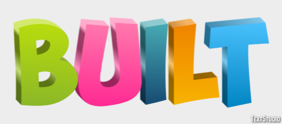 Built Text Effect