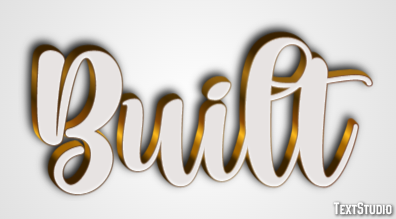 Built Text Effect