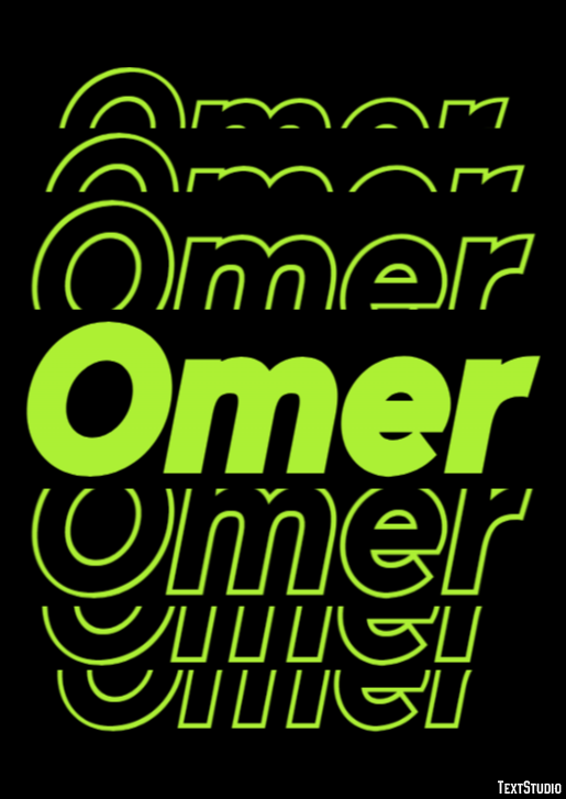 Omer Text Effect