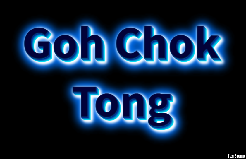 Goh Chok Tong Text Effect