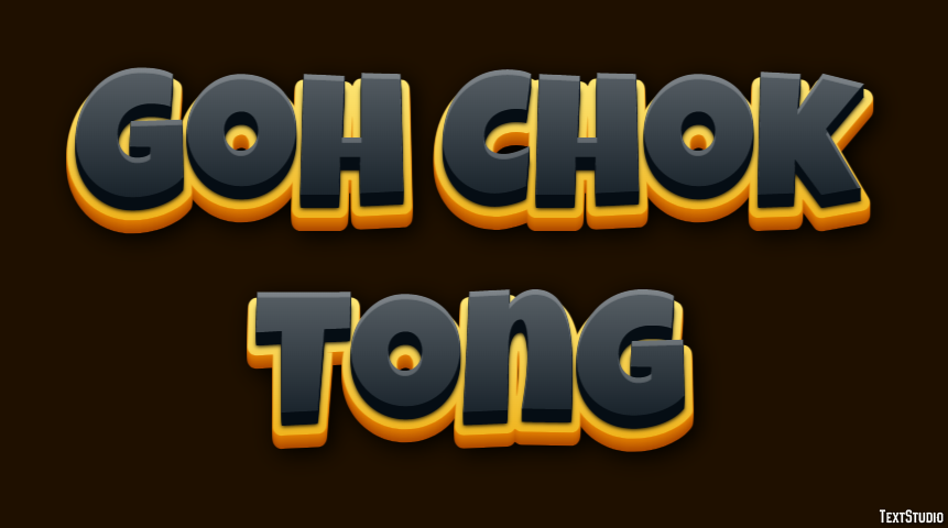 Goh Chok Tong Efeito de texto