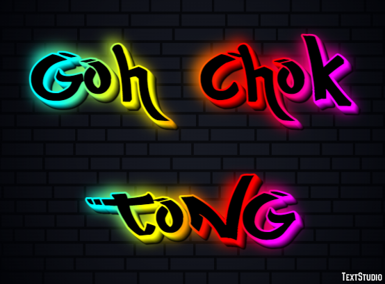 Goh Chok Tong Efeito de texto