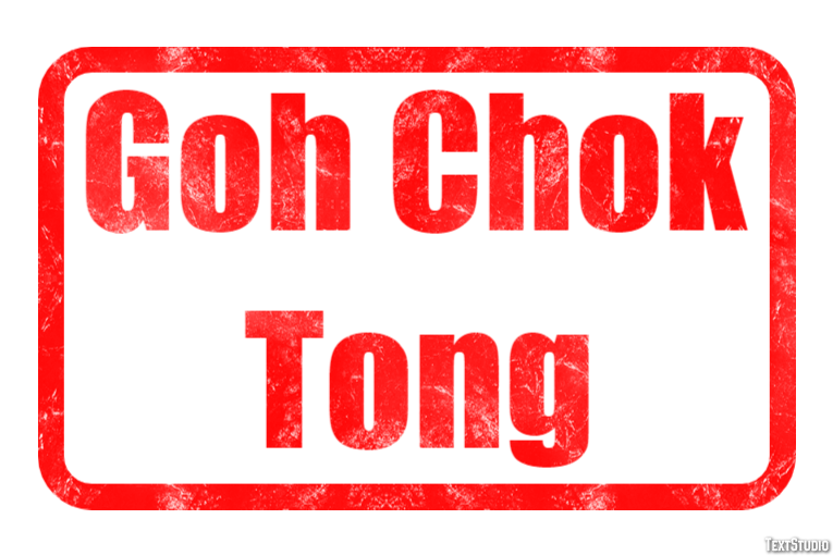 Goh Chok Tong Text Effect