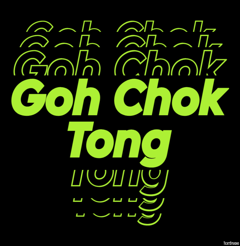 Goh Chok Tong Text Effect