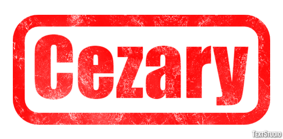 Cezary Effetto testo