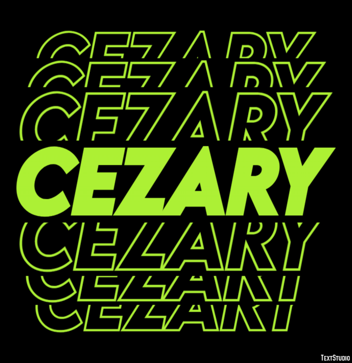 Cezary Effetto testo