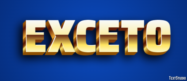 Exceto テキスト効果