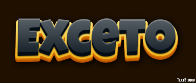 Exceto Efekt tekstowy