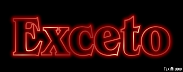 Exceto Efekt tekstowy
