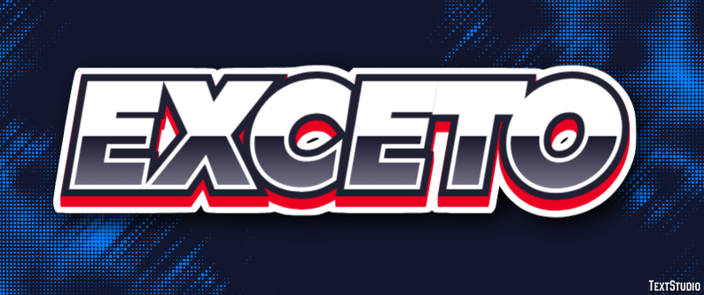Exceto Text Effect